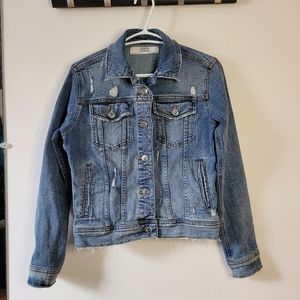 Zara Distressed Denim Jacket